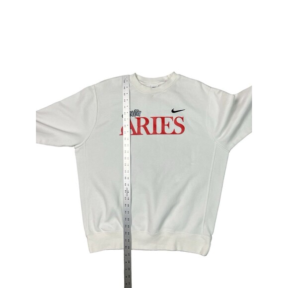 Nike Iowa ARIES Sweatshirt Men's Size M White Embroidered Swoosh Warm Comfy - Picture 7 of 7